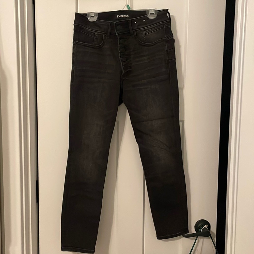 Express Ankle Legging Black High-Rise Jeans Size 4S